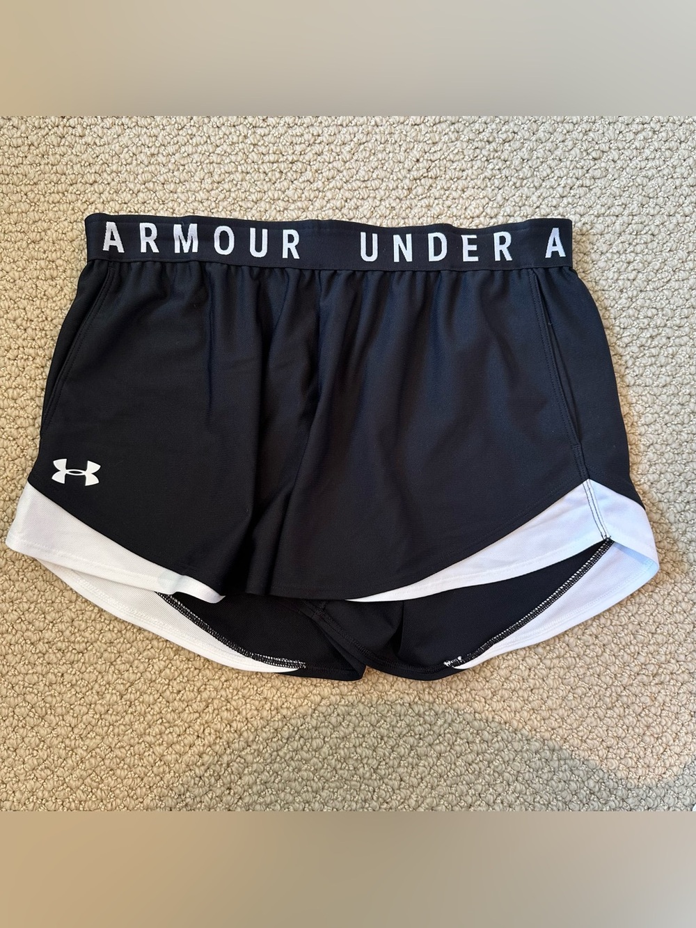 Under Armour Black & White Running Skort